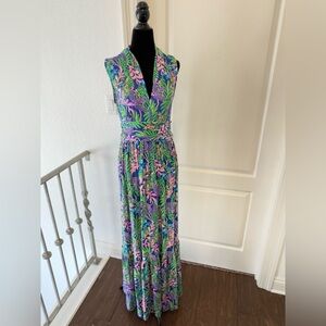 Lilly Pulitzer Sz M Pearce Maxi Borealis Blue How You Like Me Prowl